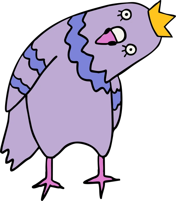 Die Taube spaziert